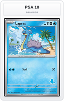 Graded - Lapras — PSA 10 graded overlay