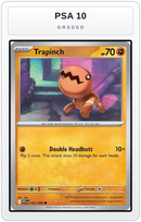Graded - Trapinch — PSA 10 graded overlay