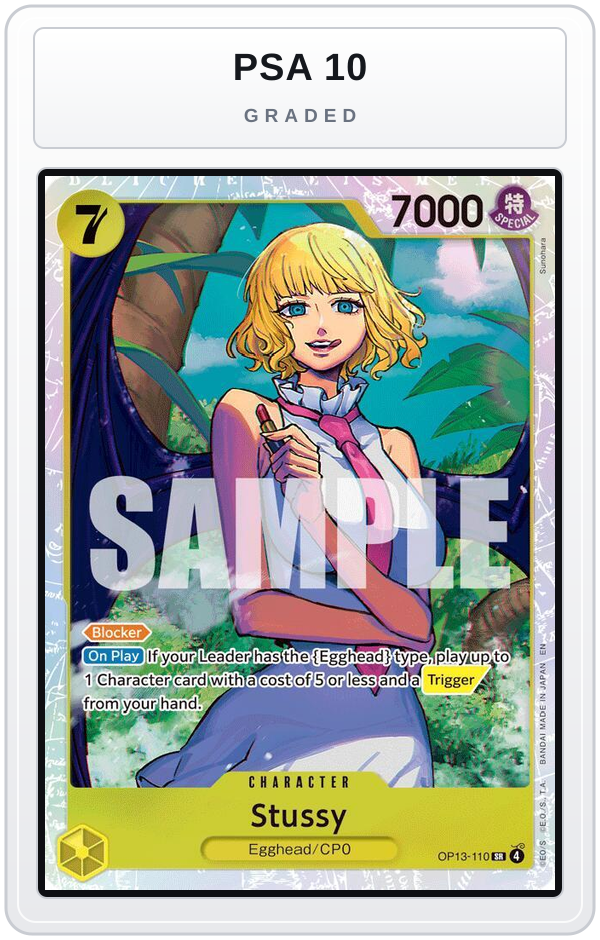 Graded - Stussy — PSA 10 graded overlay