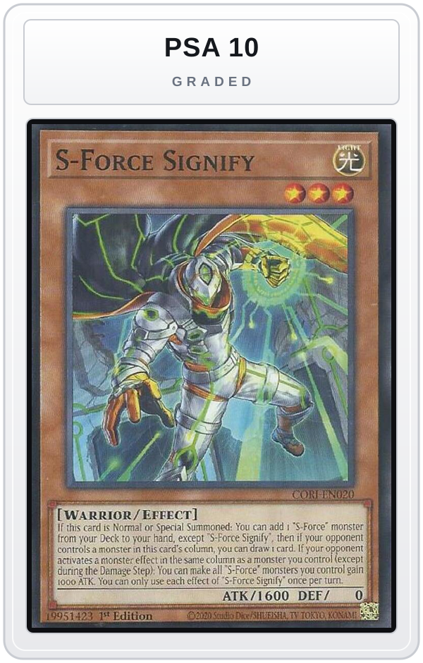 Graded - S-Force Signify — PSA 10 graded overlay