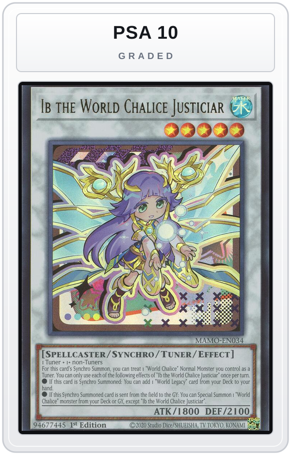 Graded - Ib the World Chalice Justiciar — PSA 10 graded overlay