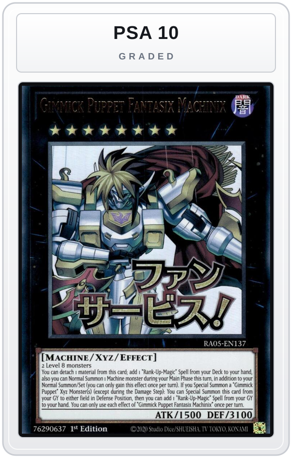 Graded - Gimmick Puppet Fantasix Machinix — PSA 10 graded overlay
