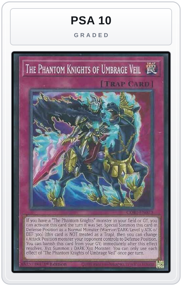 Graded - The Phantom Knights of Umbrage Veil — PSA 10 graded overlay