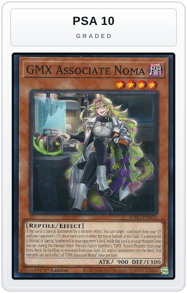 Graded - GMX Associate Noma — PSA 10 graded overlay