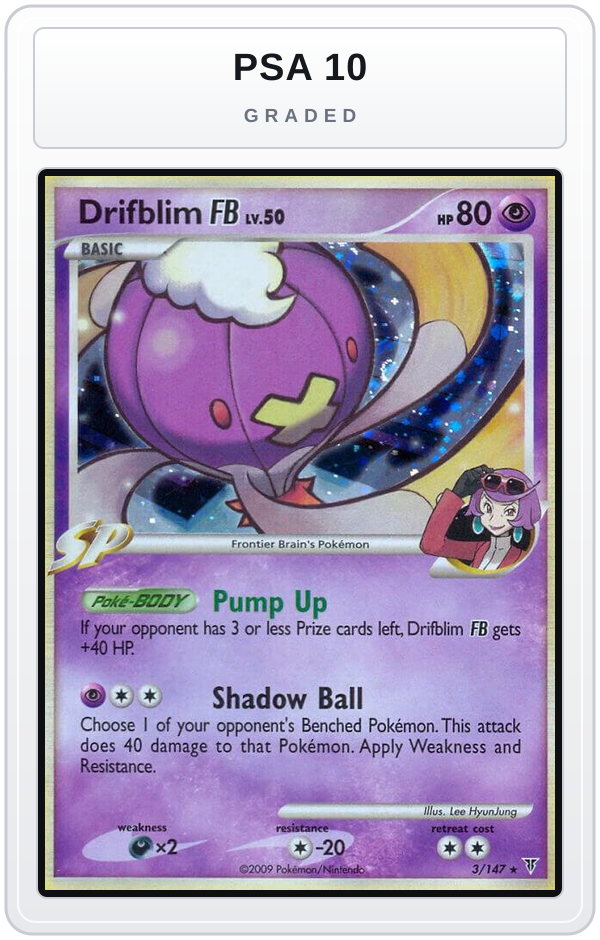 Graded - Drifblim FB — PSA 10 graded overlay