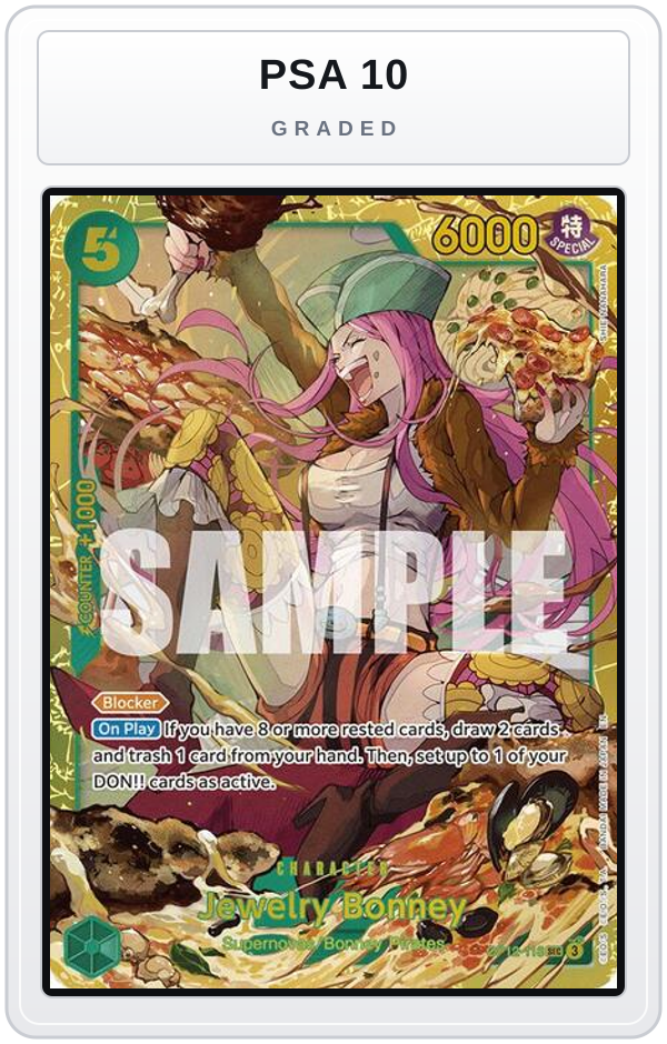 Graded - Jewelry Bonney (118) — PSA 10 graded overlay