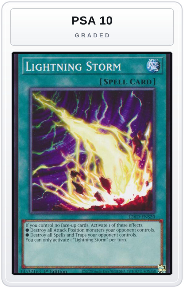 Graded - Lightning Storm — PSA 10 graded overlay