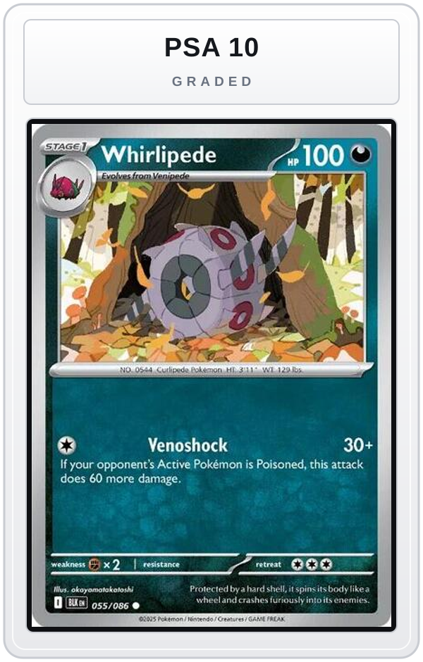 Graded - Whirlipede — PSA 10 graded overlay