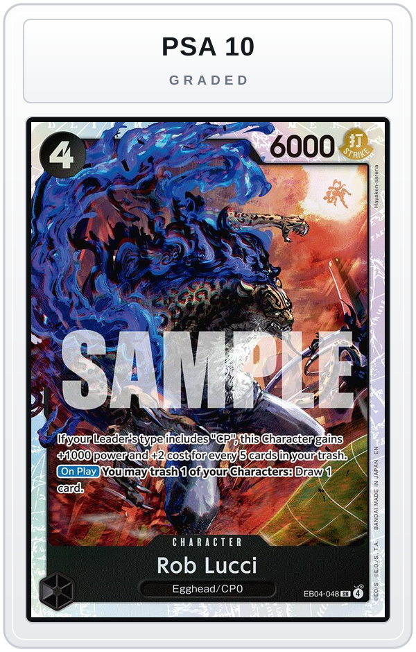 Graded - Rob Lucci — PSA 10 graded overlay