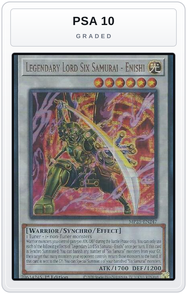 Graded - Legendary Lord Six Samurai - Enishi — PSA 10 graded overlay
