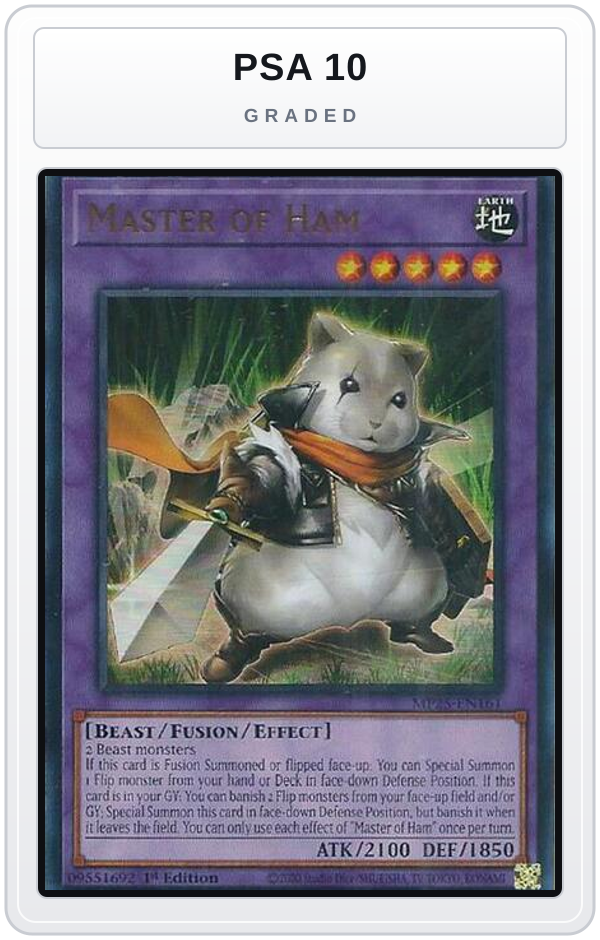 Graded - Master of Ham — PSA 10 graded overlay