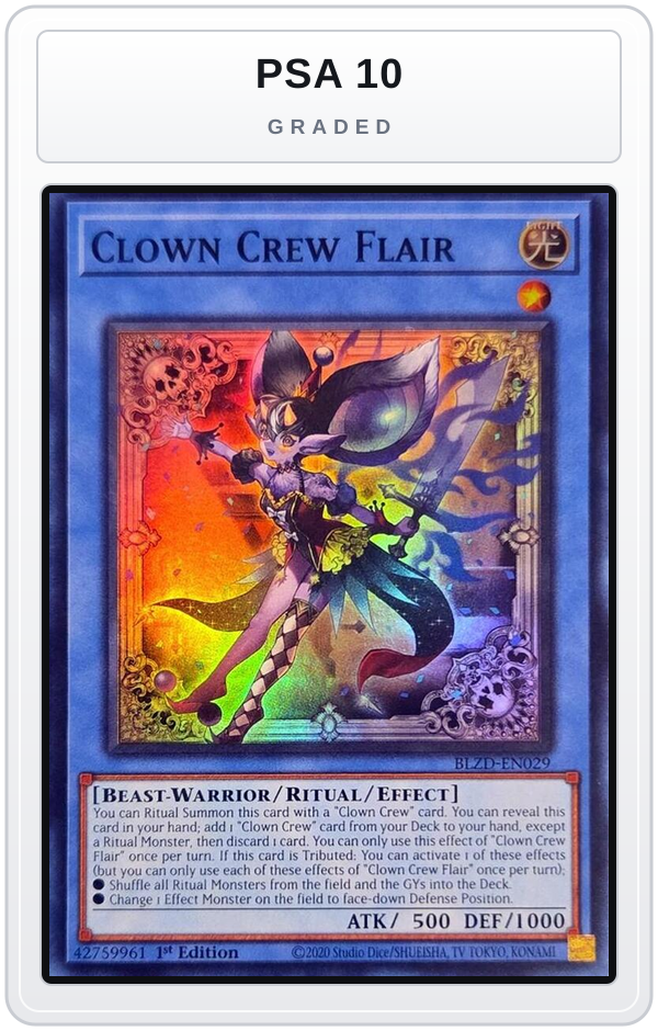 Graded - Clown Crew Flair — PSA 10 graded overlay