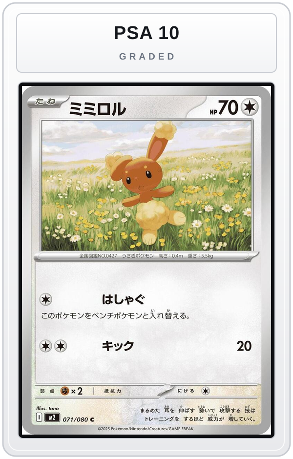 Graded - Buneary — PSA 10 graded overlay