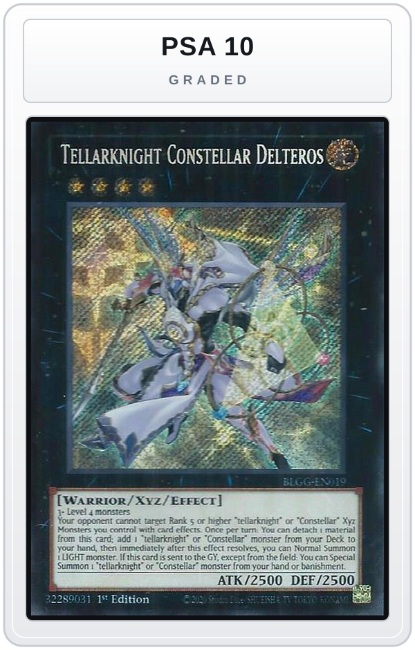 Graded - Tellarknight Constellar Delteros — PSA 10 graded overlay