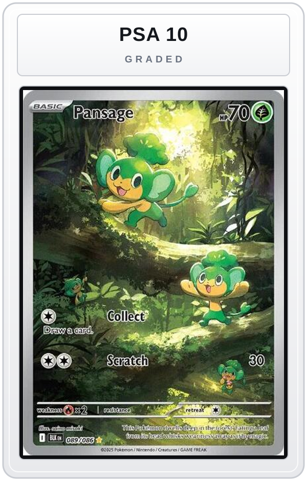 Graded - Pansage - 089/086 — PSA 10 graded overlay