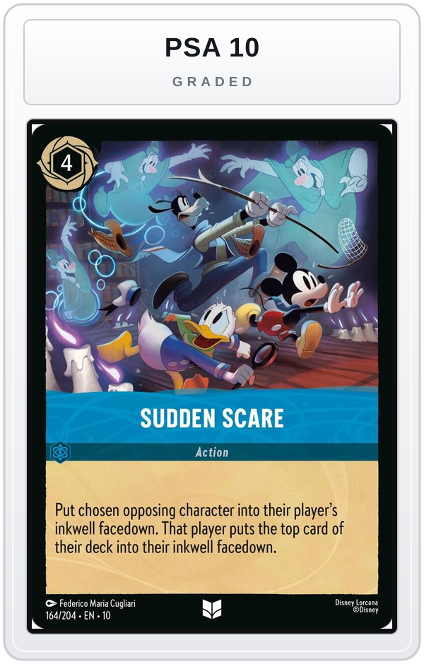 Graded - Sudden Scare — PSA 10 graded overlay