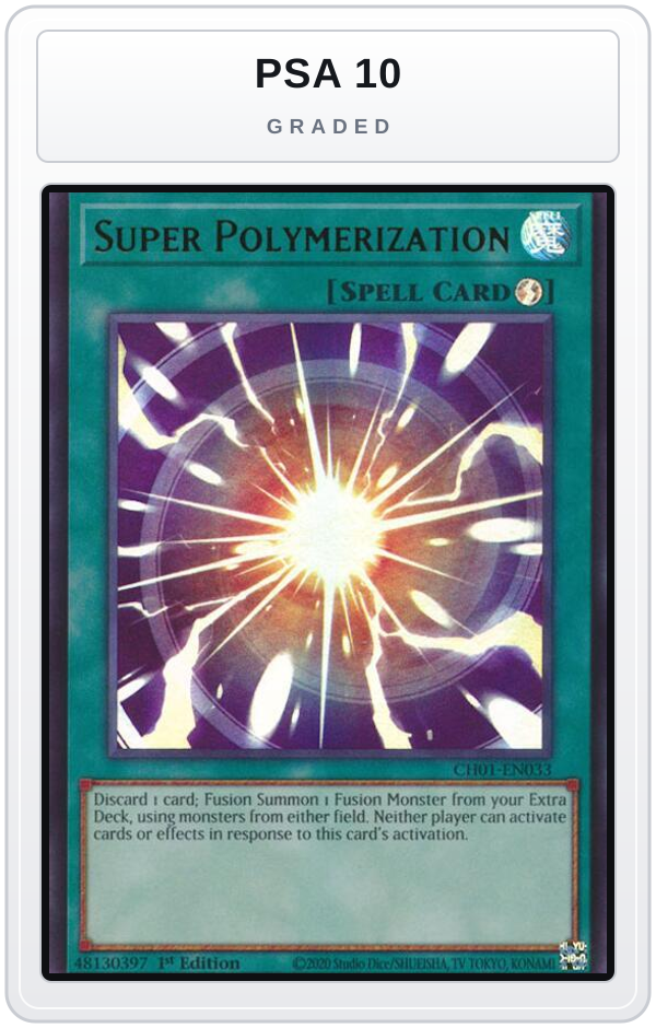 Graded - Super Polymerization — PSA 10 graded overlay