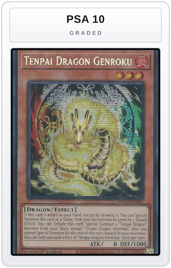 Graded - Tenpai Dragon Genroku — PSA 10 graded overlay