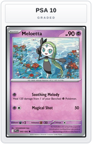 Graded - Meloetta — PSA 10 graded overlay