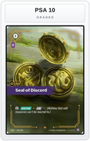 Graded - Seal of Discord — PSA 10 graded overlay