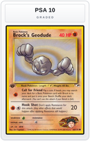 Graded - Brock's Geodude (66) — PSA 10 graded overlay