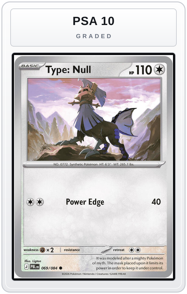 Graded - Type: Null — PSA 10 graded overlay