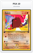 Graded - Diglett — PSA 10 graded overlay