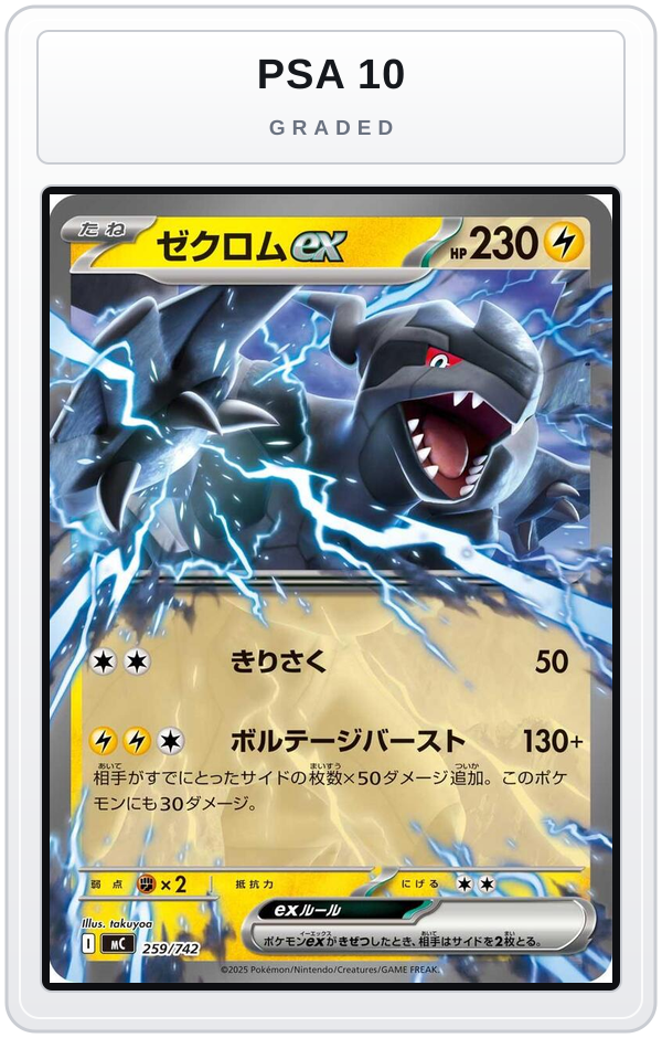 Graded - Zekrom ex — PSA 10 graded overlay