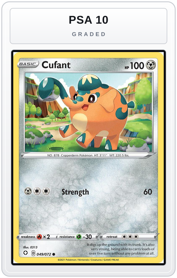 Graded - Cufant — PSA 10 graded overlay
