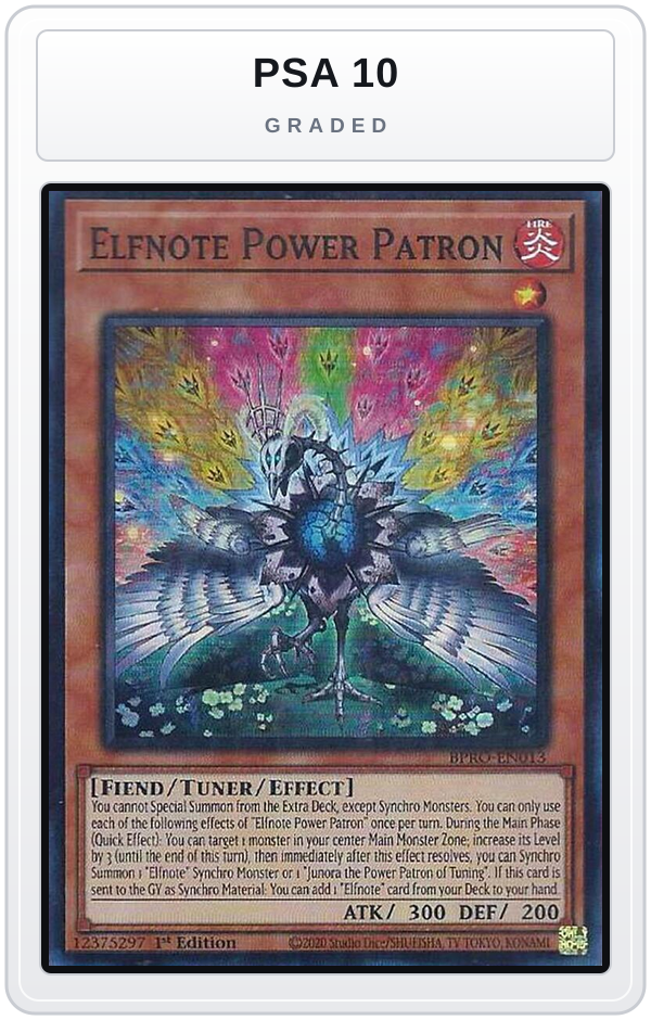 Graded - Elfnote Power Patron — PSA 10 graded overlay