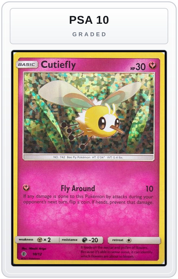 Graded - Cutiefly - 10/12 — PSA 10 graded overlay
