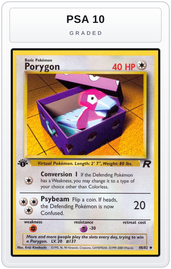 Graded - Porygon — PSA 10 graded overlay