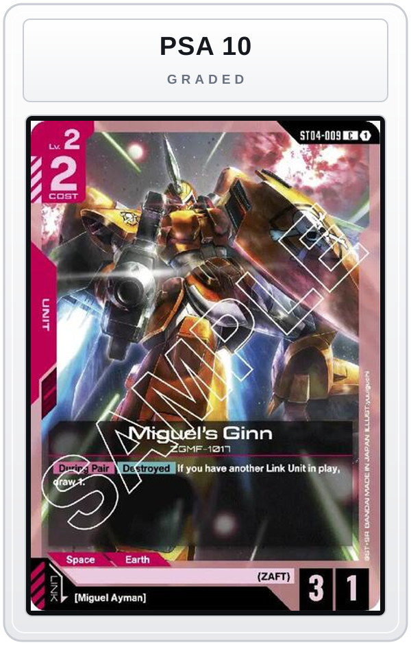 Graded - Miguel's Ginn — PSA 10 graded overlay