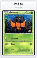 Graded - Dwebble - 3/12 — PSA 10 graded overlay