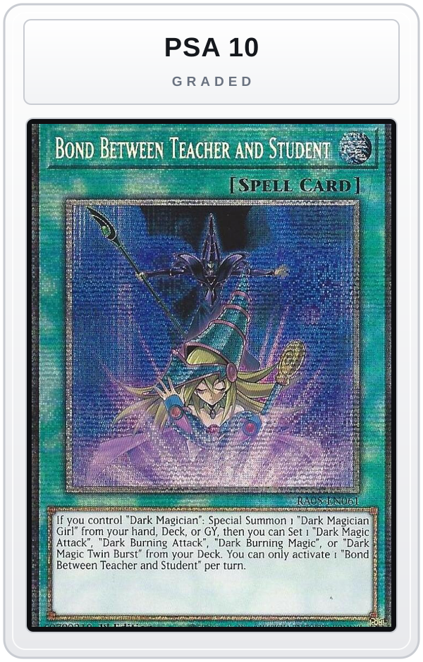 Graded - Bond Between Teacher and Student — PSA 10 graded overlay