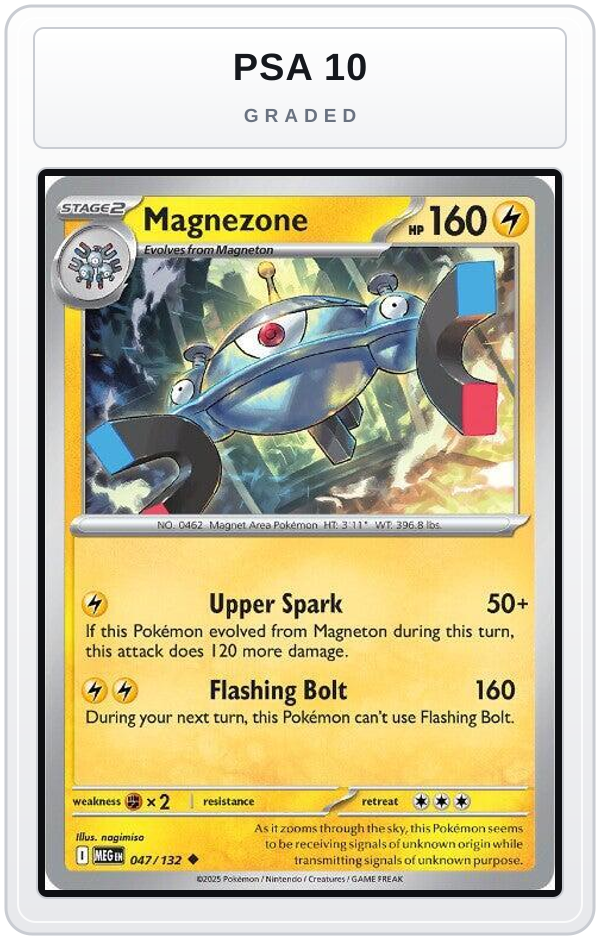 Graded - Magnezone — PSA 10 graded overlay