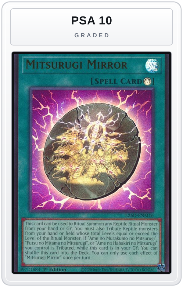 Graded - Mitsurugi Mirror — PSA 10 graded overlay