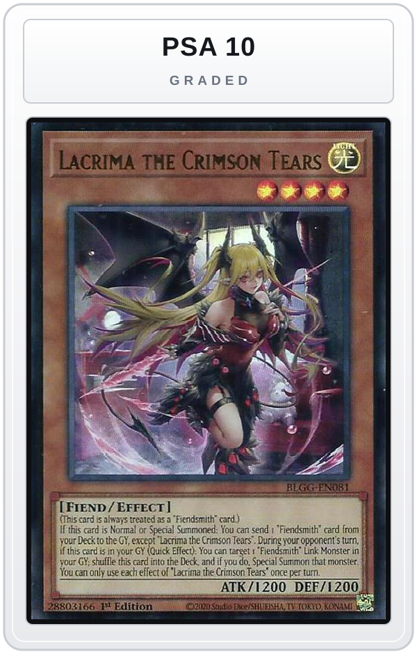 Graded - Lacrima the Crimson Tears — PSA 10 graded overlay