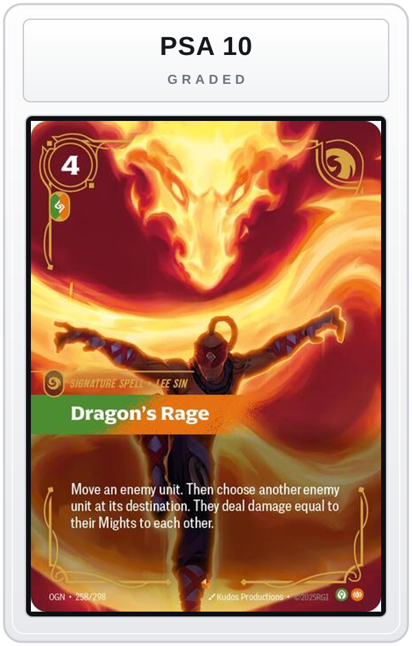 Graded - Dragon's Rage — PSA 10 graded overlay