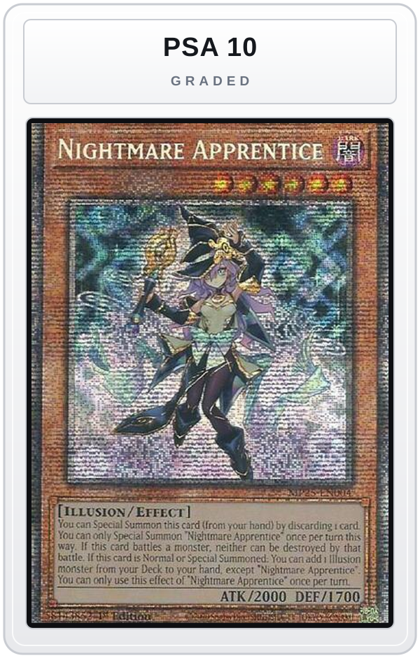 Graded - Nightmare Apprentice — PSA 10 graded overlay