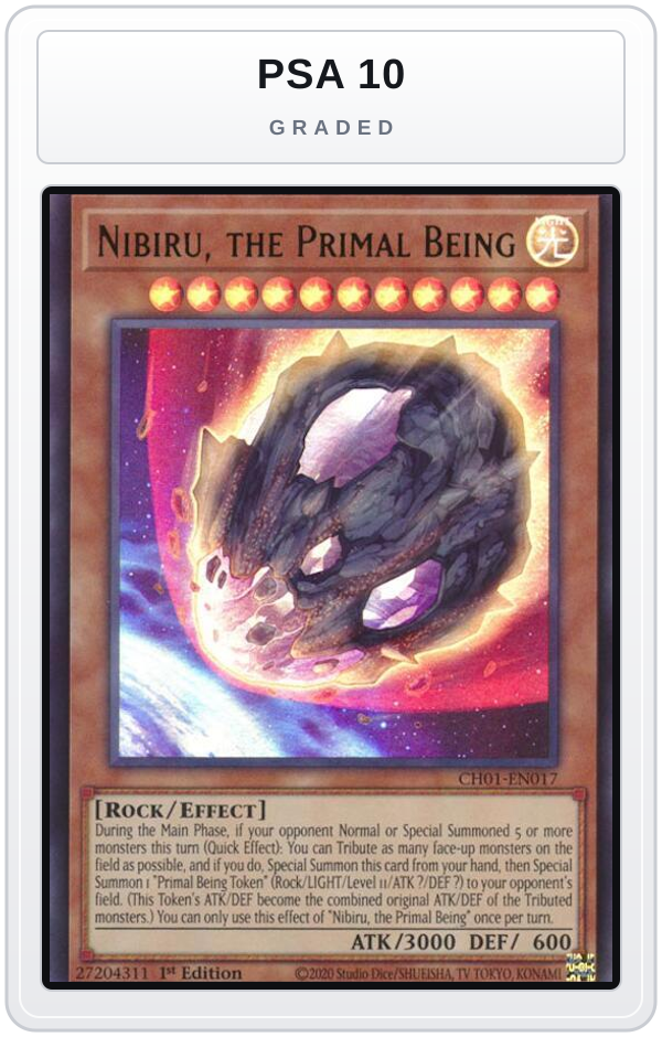 Graded - Nibiru, the Primal Being — PSA 10 graded overlay