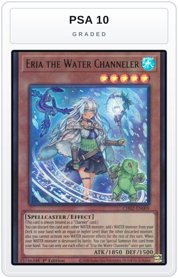 Graded - Eria the Water Channeler — PSA 10 graded overlay