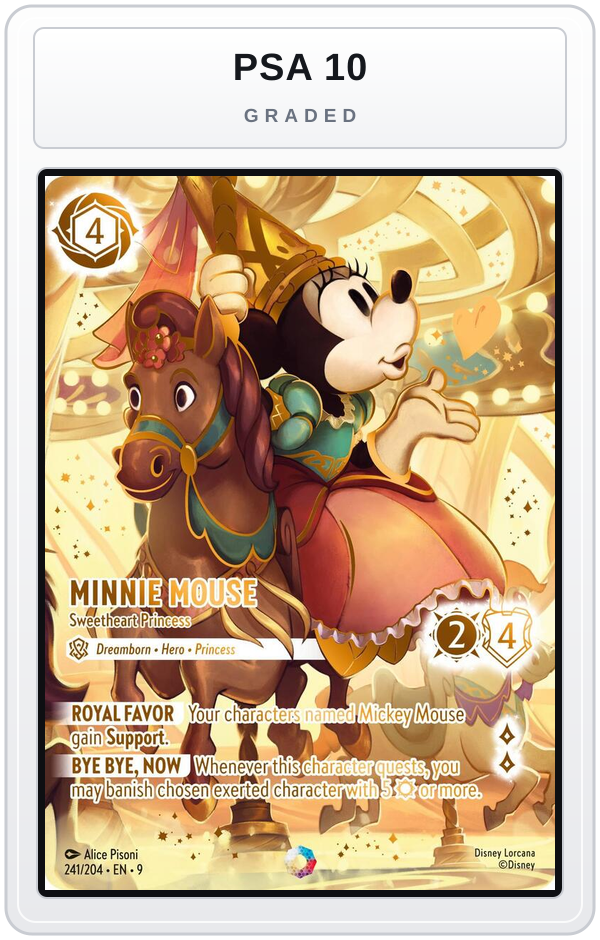 Graded - Minnie Mouse - Sweetheart Princess (Iconic) — PSA 10 graded overlay