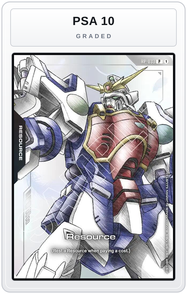 Graded - Resource (RP-033) (Mobile Suit Gundam Wing) — PSA 10 graded overlay