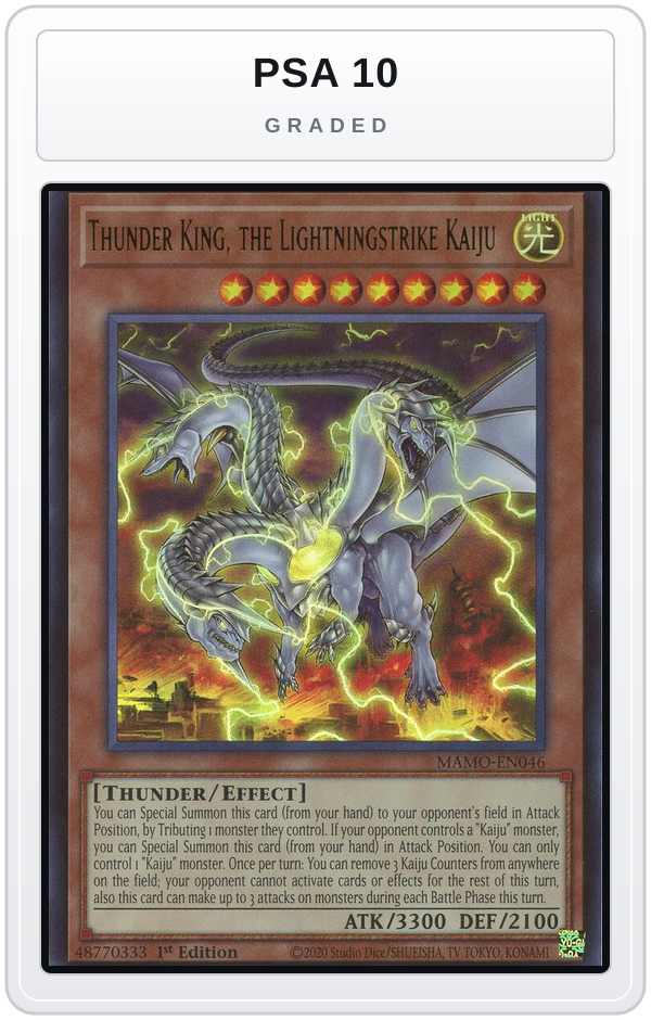 Graded - Thunder King, the Lightningstrike Kaiju — PSA 10 graded overlay