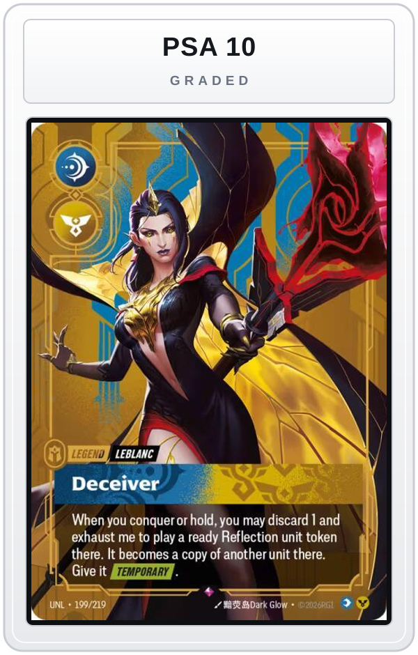Graded - LeBlanc - Deceiver — PSA 10 graded overlay