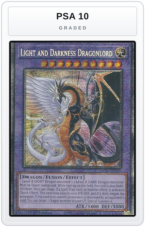 Graded - Light and Darkness Dragonlord — PSA 10 graded overlay