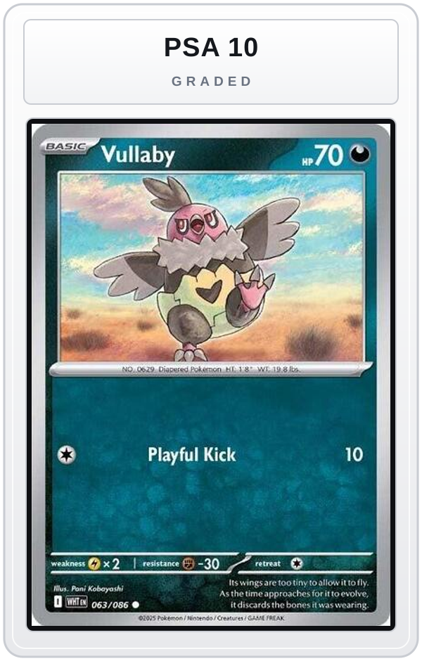 Graded - Vullaby — PSA 10 graded overlay