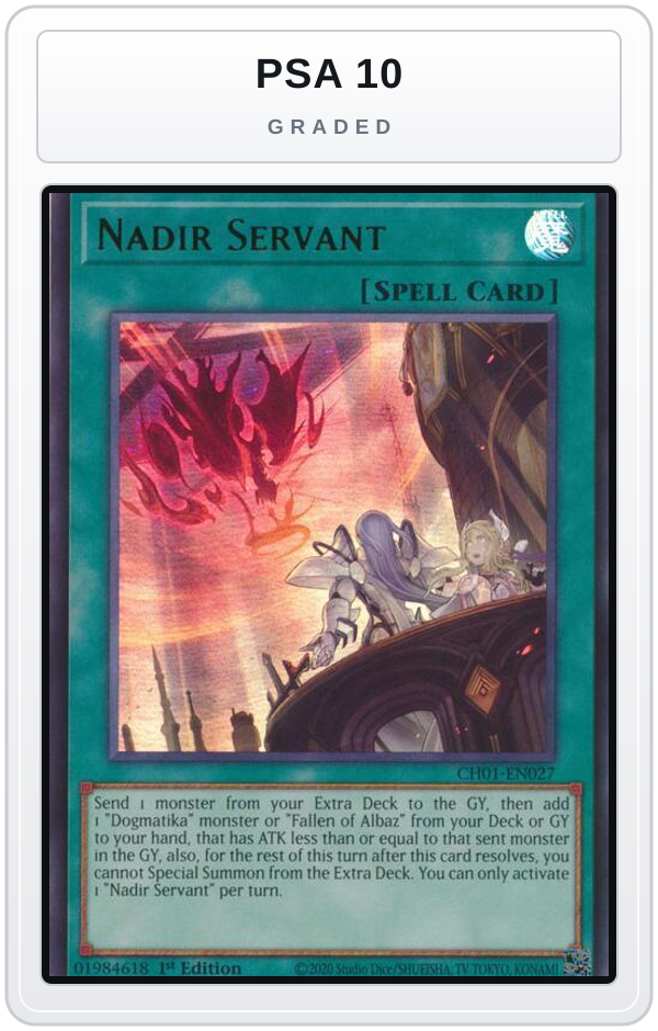 Graded - Nadir Servant — PSA 10 graded overlay