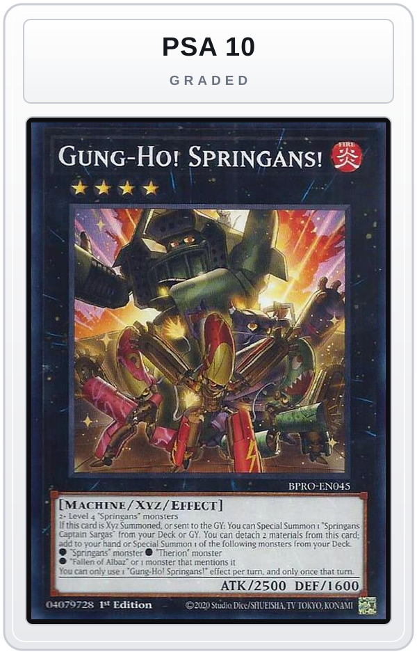 Graded - Gung-Ho! Springans! — PSA 10 graded overlay